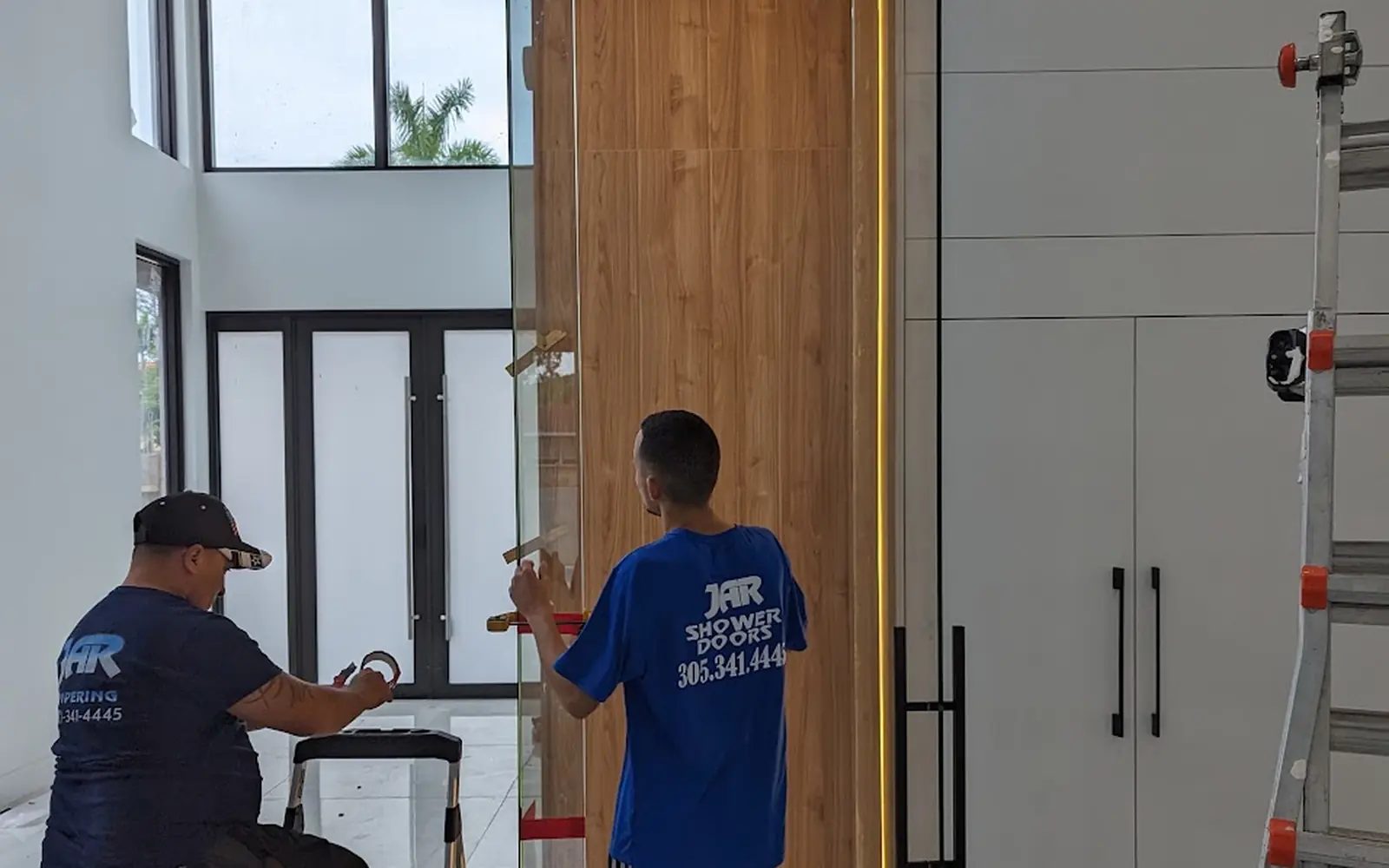 Electrical panel installation on a new home