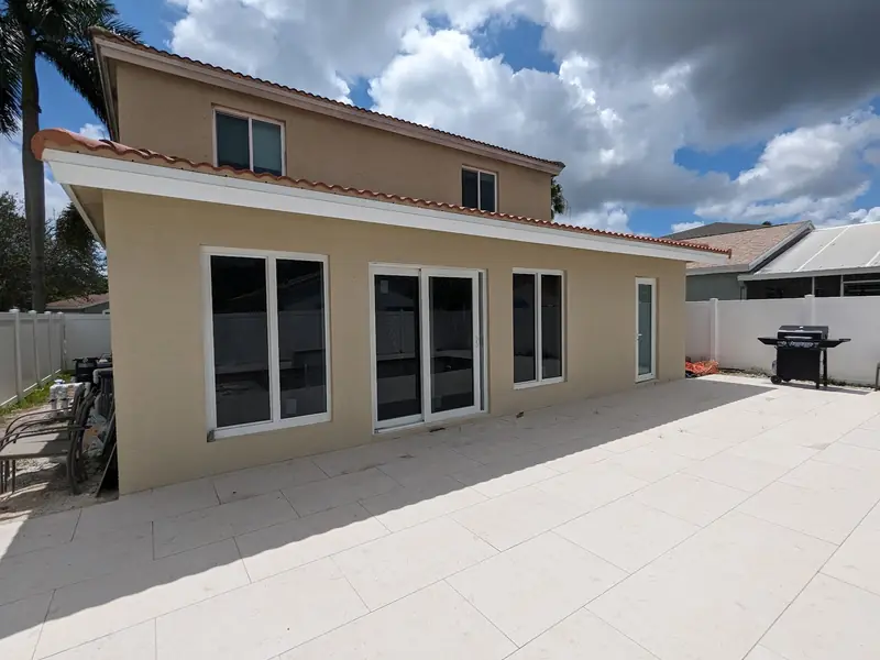 Home exterior, side yard for generator placement