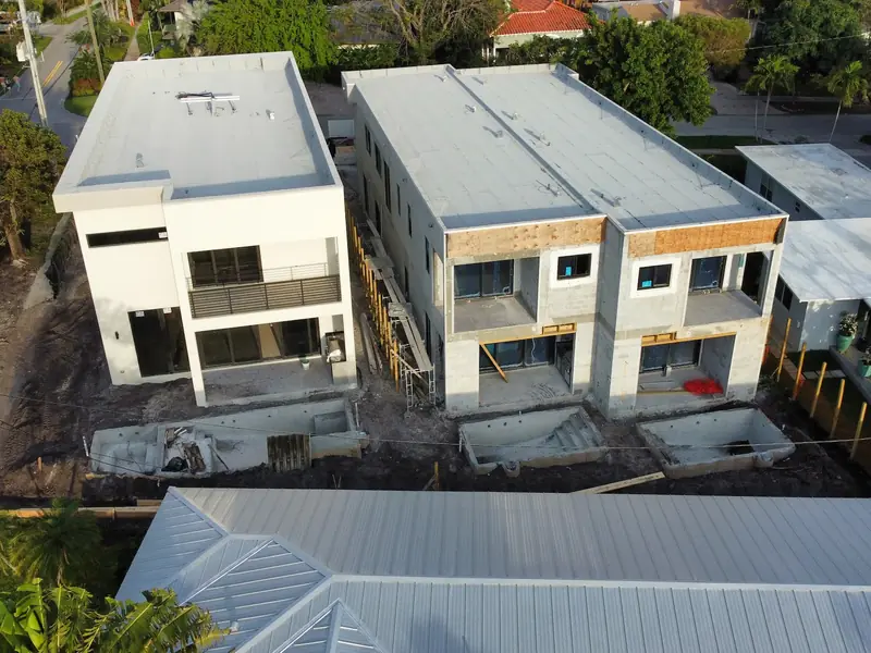 Home and lot, aerial view