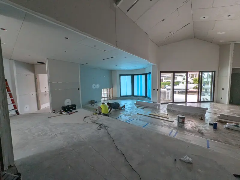 Room ready for flooring